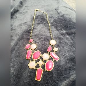Large Pink Gold Necklace